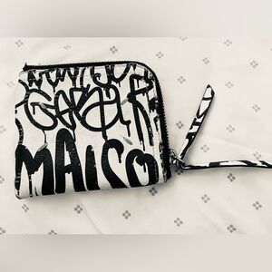 Vintage Graffiti Wallet - Mason Martin Margiela - Y2k Pocket Wallet- Black White